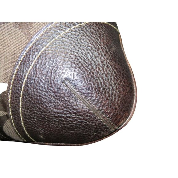 SOLD COACH 2006 Hampton Exotic Python Mixed Canvas & Leather Hobo Handbag - Picture 12 of 14